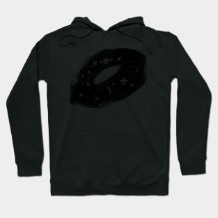 vintage fun space galaxy solar system with faces Hoodie